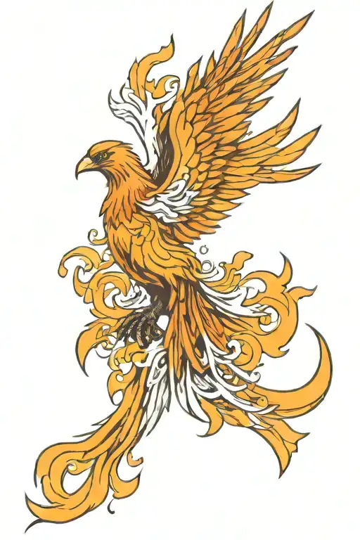 Phoenix tattoo design idea