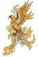 Phoenix tattoo design idea