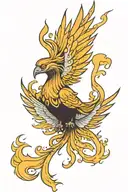 Phoenix tattoo design idea