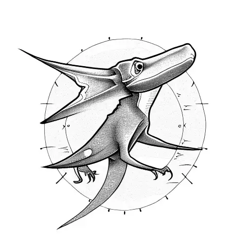 pterodactyl tattoo design idea