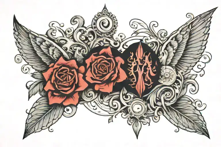 the phrase Pulvis et umbra sumus tattoo design idea