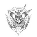 Possum tattoo design idea