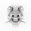 Possum tattoo design idea