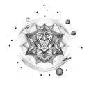 fesselnde Sterne des Glücks tattoo design idea