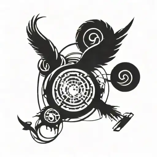 blink 182 and angels and airwaves tattoo design idea