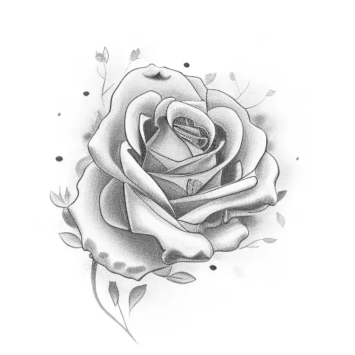 dad memorial with roses tattoo design idea