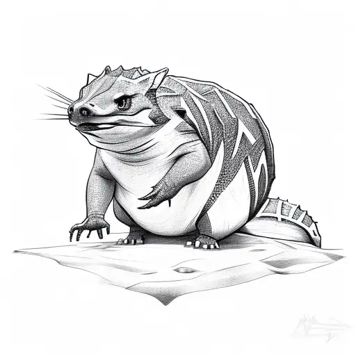 sandshrew tattoo design idea