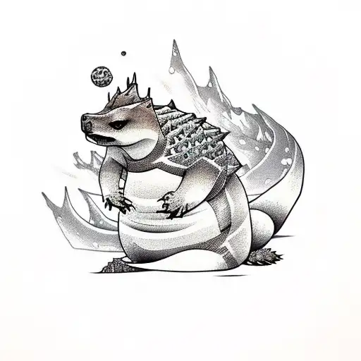 sandshrew tattoo design idea