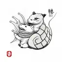 sandshrew tattoo design idea