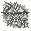 heartagram  tattoo design idea