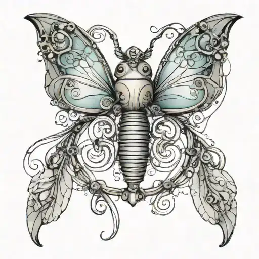 small winfs metal wire wrapped tattoo design idea