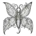 small winfs metal wire wrapped tattoo design idea