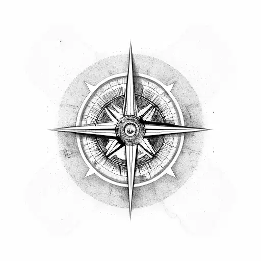 map centered on vietnam with travel element like compass tattoo design idea