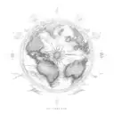 map centered on vietnam tattoo design idea