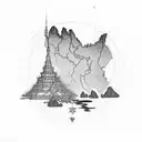 vietnam map tattoo design idea