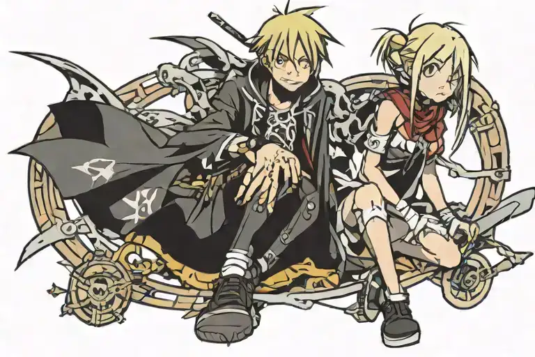 maka albarn soul eater anime tattoo design idea