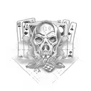 gambler tattoo design idea