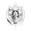 medieval gambler tattoo design idea