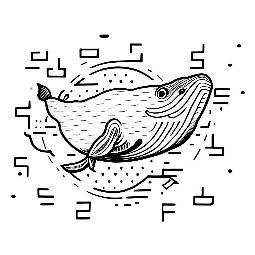 whale tail made up with the names Nico, Luca and Alex in Morse code  tattoo design idea