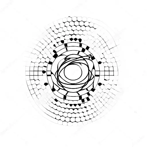 black hole made up with the names Nico, Luca and Alex in Morse code  tattoo design idea