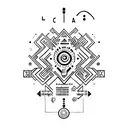 names Nico, Luca, Alex in Morse Code tattoo design idea