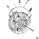 names Nico, Luca, Alex in Morse Code tattoo design idea