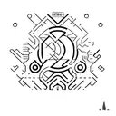 names Nico, Luca, Alex in Morse Code tattoo design idea