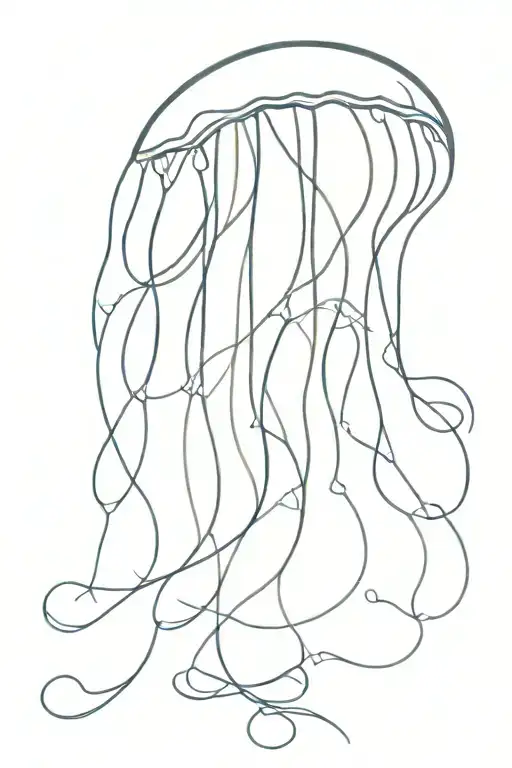 jelly fish tattoo design idea