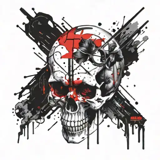 skull  tattoo design idea