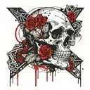 skull  tattoo design idea