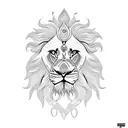 sri lankan lion tattoo design idea