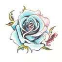 multiple roses tattoo design idea