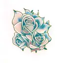 multiple roses tattoo design idea