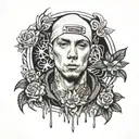 eminem slim shady tattoo design idea