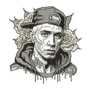 eminem slim shady tattoo design idea