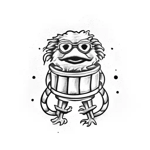 Oscar the grouch tattoo design idea