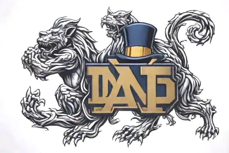 notre dame fighting Irish tattoo design idea