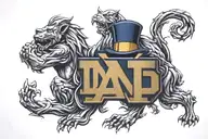 notre dame fighting Irish tattoo design idea