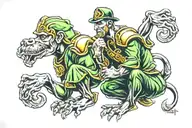 notre dame fighting Irish tattoo design idea