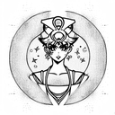 sailor moon tattoo design idea