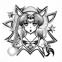 sailor moon tattoo design idea