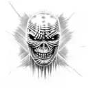 Iron Maiden's eddie mummy tattoo design idea