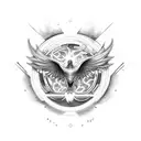 bio-mechanical-pheonix tattoo design idea