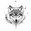wolf Hidden in black sheep clothes  tattoo design idea