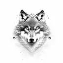 wolf Hidden in black sheep clothes  tattoo design idea