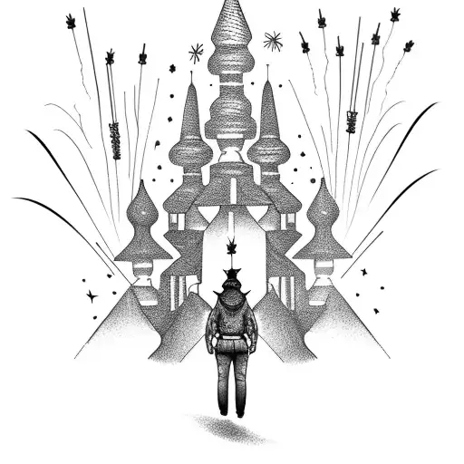 add fireworks  tattoo design idea