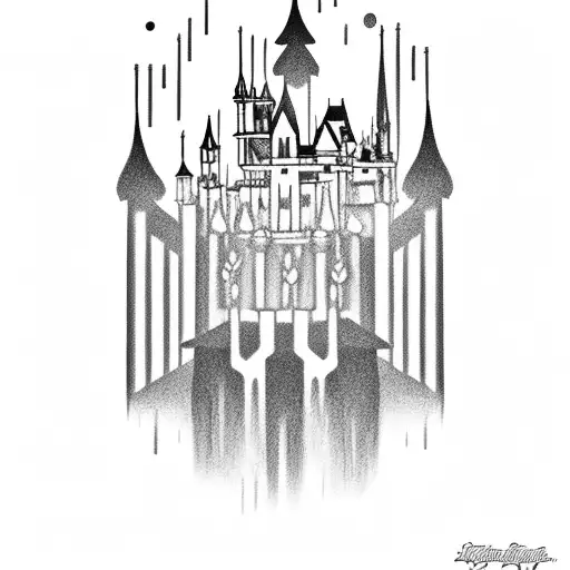 Disney Castle tattoo design idea