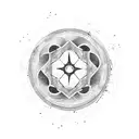 circle, kintsugi, zen tattoo design idea