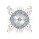 circle, kintsugi, zen,  tattoo design idea