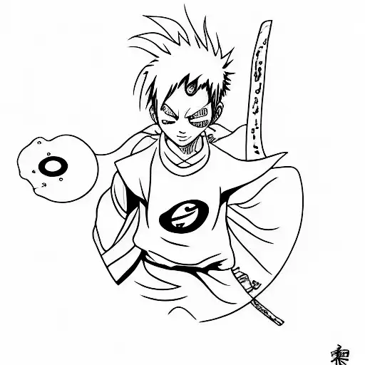 gaara barítono tattoo design idea